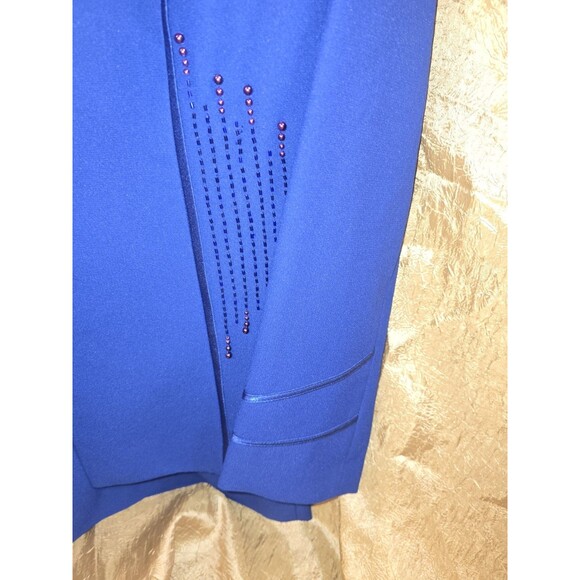 Vintage 80s 90s Che Studio by Kathy Che Women’s 14 Royal Blue Skirt Suit... - Picture 4 of 12